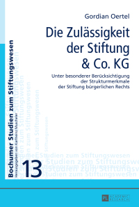صورة الغلاف: Die Zulaessigkeit der Stiftung & Co. KG 1st edition 9783631671979