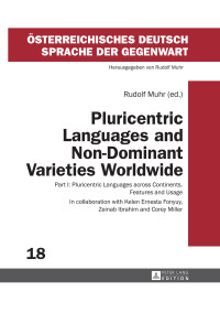 Cover image: Pluricentric Languages and Non-Dominant Varieties Worldwide 1st edition 9783631679135