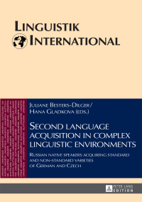 Cover image: Second language acquisition in complex linguistic environments 1st edition 9783631678510
