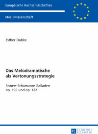 Titelbild: Das Melodramatische als Vertonungsstrategie 1st edition 9783631674161