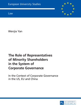 Cover image: The Role of Representatives of Minority Shareholders in the System of Corporate Governance 1st edition 9783631700051