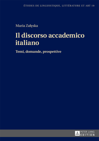 صورة الغلاف: Il discorso accademico italiano 1st edition 9783631663417