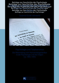 Cover image: Psychologie und Totalitarismus 1st edition 9783631699867