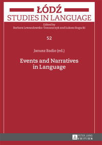 Immagine di copertina: Events and Narratives in Language 1st edition 9783631674222