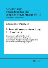 Omslagafbeelding: Informationsverantwortung im Kaufrecht 1st edition 9783631678831