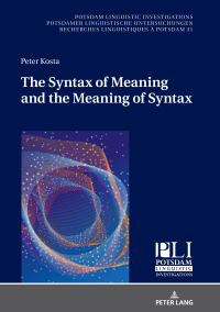Imagen de portada: The Syntax of Meaning and the Meaning of Syntax 1st edition 9783631671320