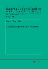 Imagen de portada: Die Haftung des Kunstexperten 1st edition 9783631675854