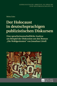 Immagine di copertina: Der Holocaust in deutschsprachigen publizistischen Diskursen 1st edition 9783631677131