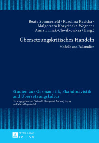 Imagen de portada: Uebersetzungskritisches Handeln 1st edition 9783631675694