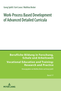 Cover image: Work-Process Based Development of Advanced Detailed Curricula 1st edition 9783631662410