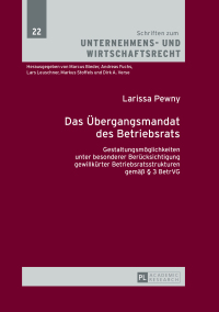 Imagen de portada: Das Uebergangsmandat des Betriebsrats 1st edition 9783631713419