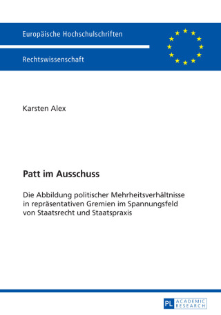 Cover image: Patt im Ausschuss 1st edition 9783631714362