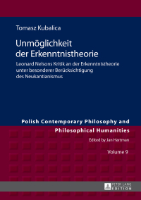 Cover image: Unmoeglichkeit der Erkenntnistheorie 1st edition 9783631715949
