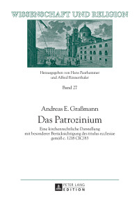 Cover image: Das Patrozinium 1st edition 9783631717066