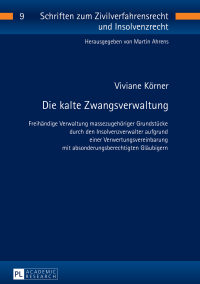 表紙画像: Die kalte Zwangsverwaltung 1st edition 9783631717196