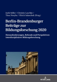 صورة الغلاف: Berlin-Brandenburger Beiträge zur Bildungsforschung 2020 1st edition 9783631718377