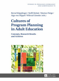 Imagen de portada: Cultures of Program Planning in Adult Education 1st edition 9783631670606