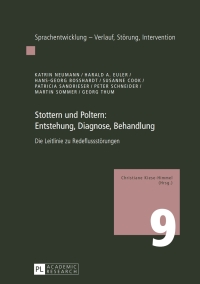 Titelbild: Stottern und Poltern: Entstehung, Diagnose, Behandlung 1st edition 9783631722831