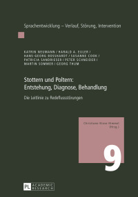 Cover image: Stottern und Poltern: Entstehung, Diagnose, Behandlung 1st edition 9783631722831