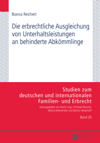Immagine di copertina: Die erbrechtliche Ausgleichung von Unterhaltsleistungen an behinderte Abkoemmlinge 1st edition 9783631717608