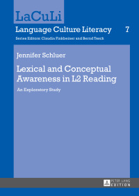 Cover image: Lexical and Conceptual Awareness in L2 Reading 1st edition 9783631724972