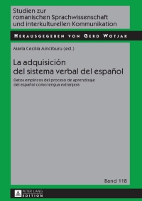 Immagine di copertina: La adquisición del sistema verbal del español 1st edition 9783631730416