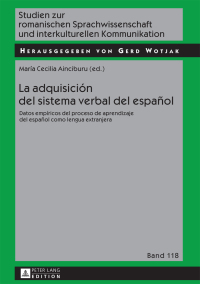 Titelbild: La adquisición del sistema verbal del español 1st edition 9783631730416