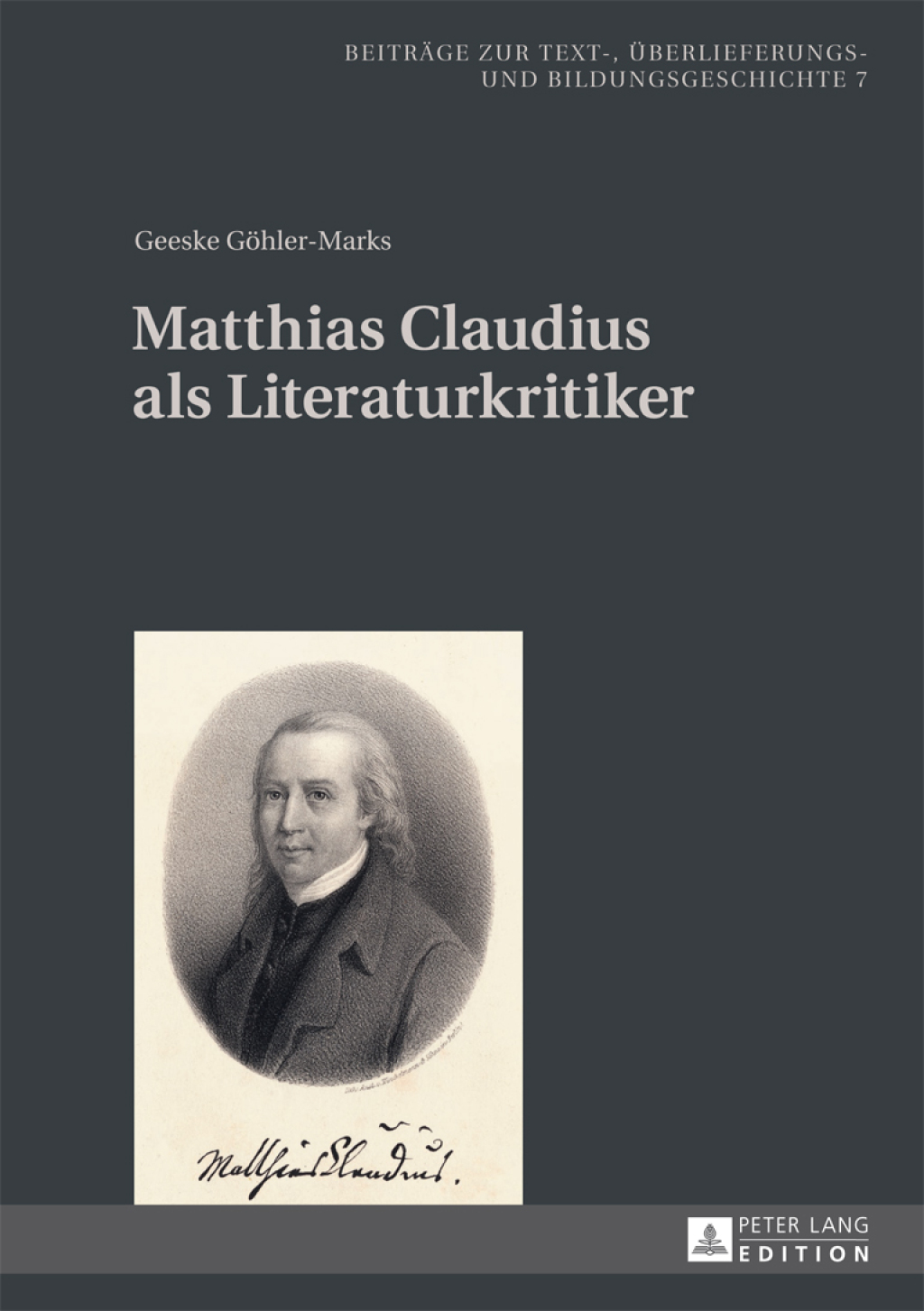 Matthias Claudius als Literaturkritiker  1st Edition eBook