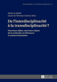 Omslagafbeelding: De l'interdisciplinarité à la transdisciplinarité ? 1st edition 9783631731963