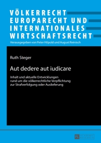 Cover image: Aut dedere aut iudicare 1st edition 9783631733035