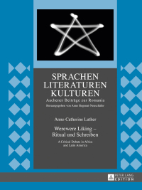 Imagen de portada: Werewere Liking – Ritual und Schreiben 1st edition 9783631734308