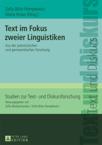 Cover image: Text im Fokus zweier Linguistiken 1st edition 9783631719404