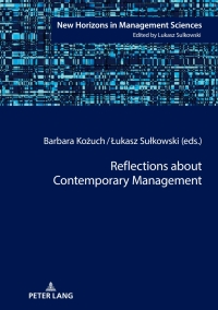 Imagen de portada: Reflections about Contemporary Management 1st edition 9783631718353