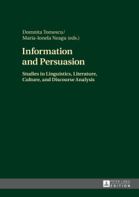 Omslagafbeelding: Information and Persuasion 1st edition 9783631735909