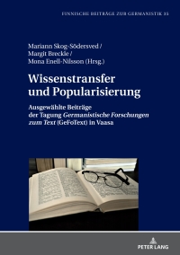Imagen de portada: Wissenstransfer und Popularisierung 1st edition 9783631730744