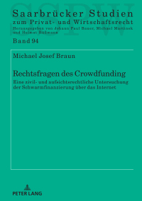 表紙画像: Rechtsfragen des Crowdfunding 1st edition 9783631744154