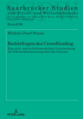 Cover image: Rechtsfragen des Crowdfunding 1st edition 9783631744154