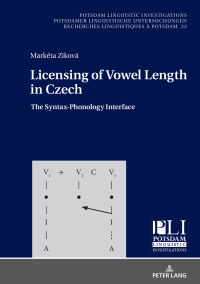 Immagine di copertina: Licensing of Vowel Length in Czech 1st edition 9783631717059