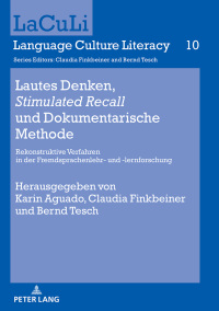 表紙画像: Lautes Denken, «Stimulated Recall» und Dokumentarische Methode 1st edition 9783631747193