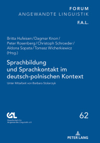Cover image: Sprachbildung und Sprachkontakt im deutsch-polnischen Kontext 1st edition 9783631744772