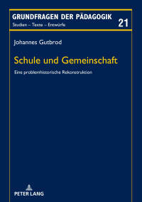 Cover image: Schule und Gemeinschaft 1st edition 9783631748305