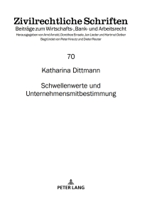 Immagine di copertina: Schwellenwerte und Unternehmensmitbestimmung 1st edition 9783631749074