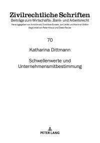 表紙画像: Schwellenwerte und Unternehmensmitbestimmung 1st edition 9783631749074
