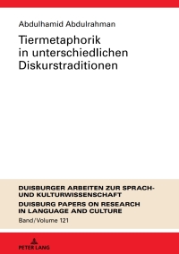 表紙画像: Tiermetaphorik in unterschiedlichen Diskurstraditionen 1st edition 9783631744857