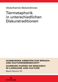 Imagen de portada: Tiermetaphorik in unterschiedlichen Diskurstraditionen 1st edition 9783631744857