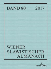 表紙画像: Wiener Slawistischer Almanach Band 80/2018 1st edition 9783631755068