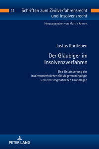 Cover image: Der Glaeubiger im Insolvenzverfahren 1st edition 9783631758250