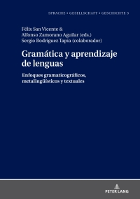 Cover image: Gramática y aprendizaje de lenguas 1st edition 9783631746066