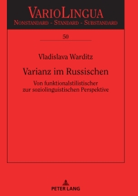 Omslagafbeelding: Varianz im Russischen 1st edition 9783631748527