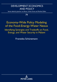 Imagen de portada: Economy-Wide Policy Modeling of the Food-Energy-Water Nexus 1st edition 9783631756188